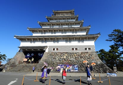 El castillo de Shimabara, cuyos orígenes se remontan a 1618.