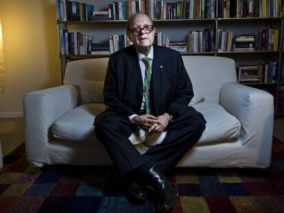 Pere Gimferrer, ayer en Madrid.