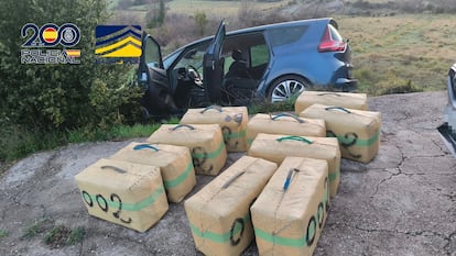 Detención del convoy que transportaba 400 kilos de hachís con destino a Francia.