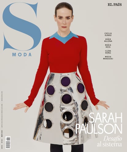 La actriz Sarah Paulson, protagonista del número de mayo 2025 de 'S Moda'.