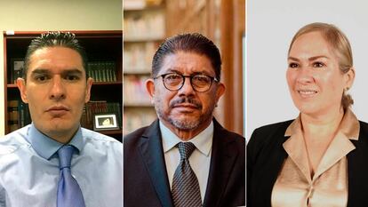 Left to right: Edgar Rodríguez Beiza, Francisco Herrera Franco and Silvia Delgado.