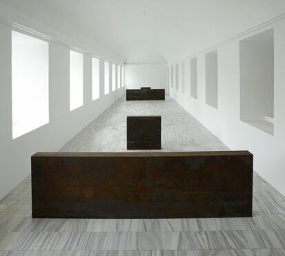 'Equal Parallel / Guernica-Bengasi'/ (1986), by Richard Serra.