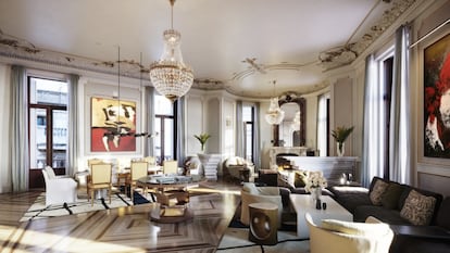 Suite principal del hotel Four Seasons en Madrid. CEDIDA POR LA COMPAÑÍA.