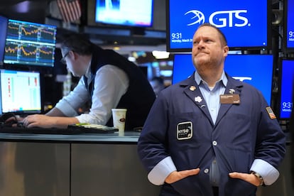 Operadores de la Bolsa de Nueva York, el pasado lunes