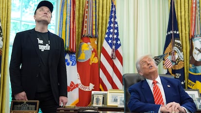 Musk y Trump, el 30 de mayo en la Casa Blanca. 