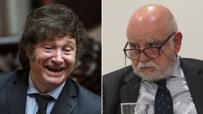 Javier Milei (left) and Rodolfo Barra.