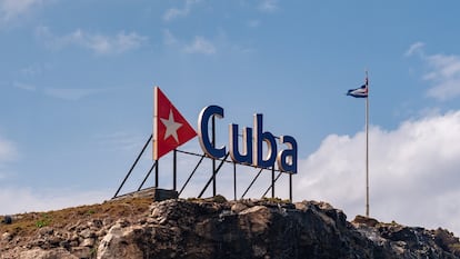 A sign in Havana.