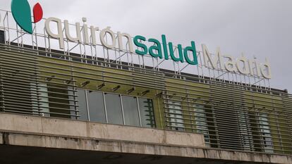 Fachada del hospital de Quirónsalud en Pozuelo de Alarcón en Madrid.