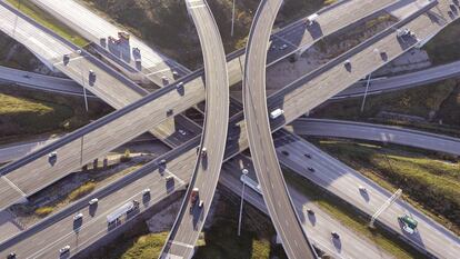 Autopista ERT-407 que discurre de manera paralela al cinturón de Toronto (Ontario, Canadá), en una imagen cedida por la compañía.