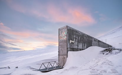 El Banco Mundial de Semillas de Svalbard en una fotografía tomada el 26 de febrero de 2025. 
