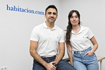 Oriol Valls y Anna Bedmar, cofundadores de Habitacion.com