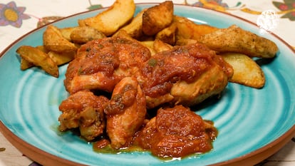 Pollo con tomate