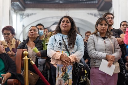 St. Jude Thaddeus is one of the saints with the largest number of devotees in Mexico. In this image, followers wait to bless their images and figures of St. Jude in the Xochimilco municipality, south of Mexico City, on August 11.