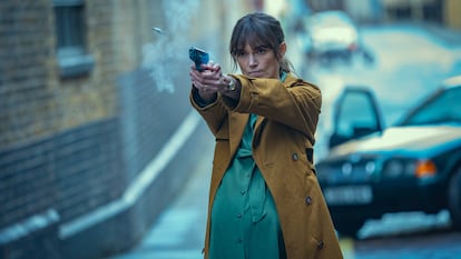 Keira Knightley in a scene from 'Black Doves.'